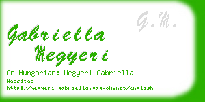 gabriella megyeri business card